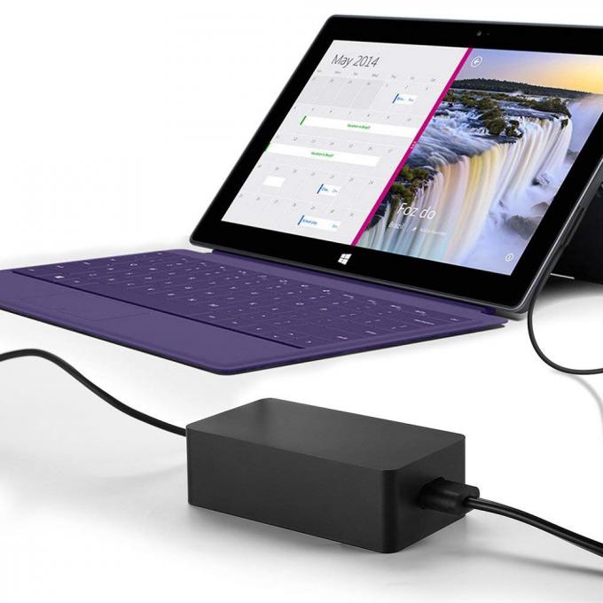Model 1536 Laptop Adapter Charger , Microsoft Surface Pro 2 Charger USB Output Magnetic 5 Pins
