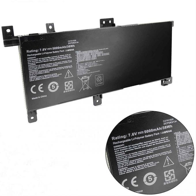 C21N1509 Internal Laptop Battery For ACER Vivobook A556U X556UA Series Notebook Black 7.6V 38Wh 2Cell