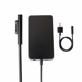 China Black Microsoft Surface Book Charger Model 1706 With 5V 1A USB Charging Port supplier